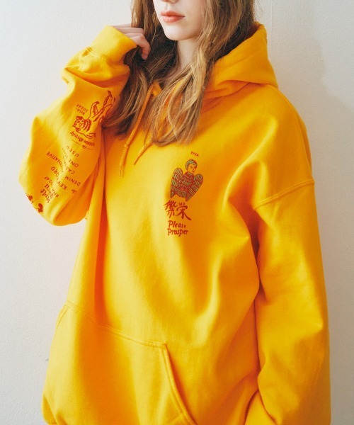 RNA（アールエヌエー）の「M2187 繁栄プリントパーカー（パーカー・レディース・アッシュグレー/ブラック/マスタード・MEDIUM）」の5枚目の写真