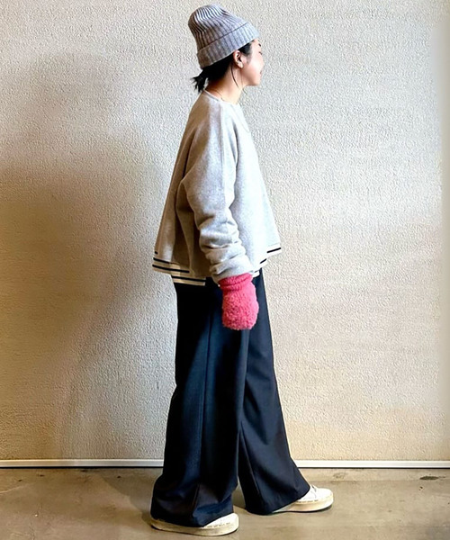 美品 23AW journal standard luxe ジャーナルスタンダード ラックス ソフトリーワイドプルオーバー ニット グレー レディース 古着 中古 USED JOURNAL STANDARD LUXE（ジャーナルスタンダード ラックス）の「ソフト