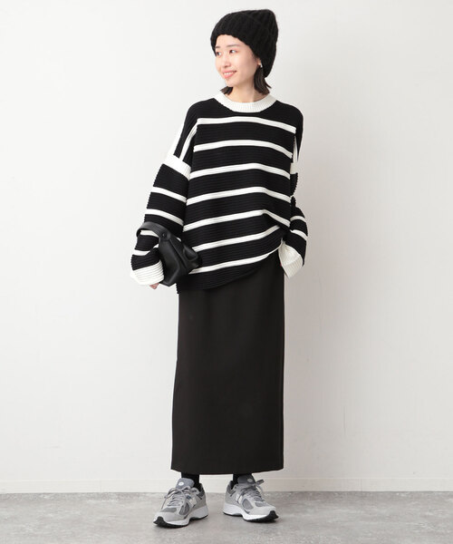 SLOBE IENA（スローブイエナ）の「裏起毛タイトスカート（スカート・レディース・ブラック/ライトグレー・38/36）」の13枚目の写真