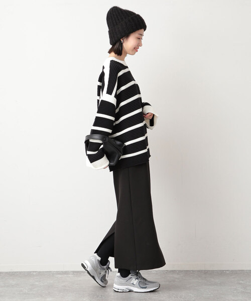 SLOBE IENA（スローブイエナ）の「裏起毛タイトスカート（スカート・レディース・ブラック/ライトグレー・38/36）」の14枚目の写真