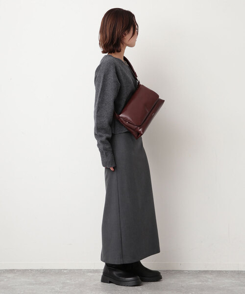 SLOBE IENA（スローブイエナ）の「裏起毛タイトスカート（スカート・レディース・ブラック/ライトグレー・38/36）」の8枚目の写真