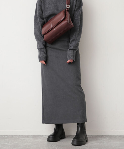 SLOBE IENA（スローブイエナ）の「裏起毛タイトスカート（スカート・レディース・ブラック/ライトグレー・38/36）」の11枚目の写真