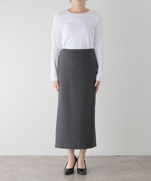 SLOBE IENA（スローブイエナ）の「裏起毛タイトスカート（スカート・レディース・ブラック/ライトグレー・38/36）」の19枚目の写真