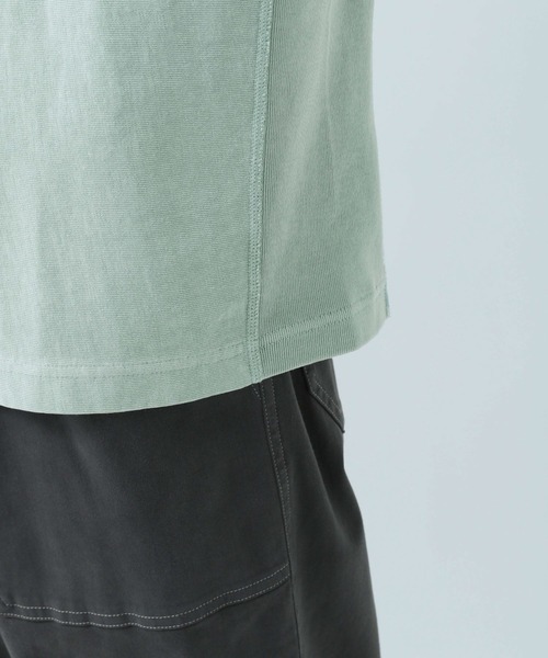 Champion（チャンピオン）の「【Champion(チャンピオン）】別注pigmentdye半袖Tシャツ（Tシャツ/カットソー・メンズ・チャコール/オフホワイト/ブルー系・MEDIUM/LARGE）」の14枚目の写真