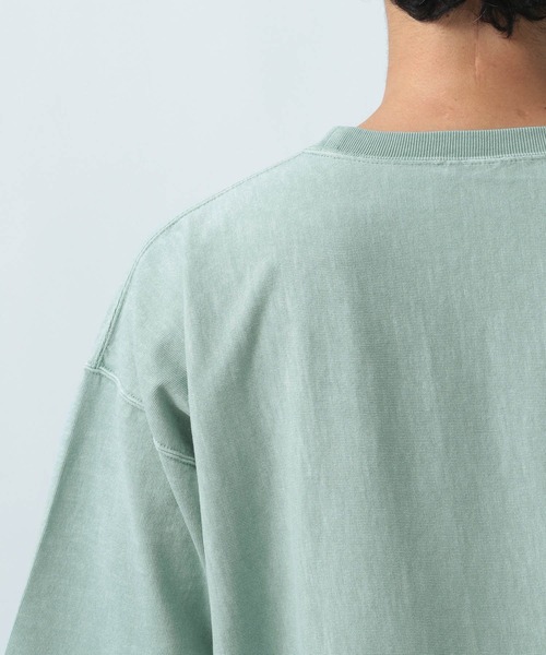 Champion（チャンピオン）の「【Champion(チャンピオン）】別注pigmentdye半袖Tシャツ（Tシャツ/カットソー・メンズ・チャコール/オフホワイト/ブルー系・MEDIUM/LARGE）」の15枚目の写真