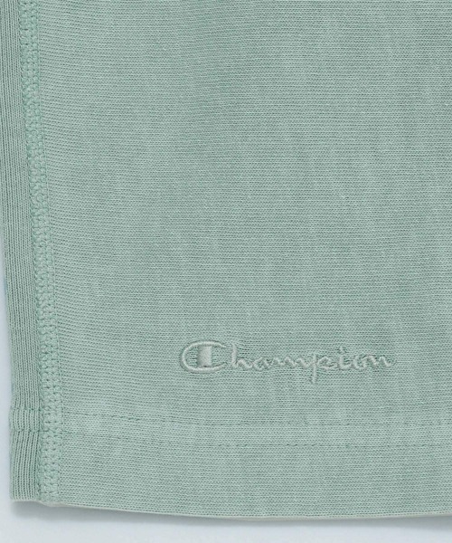 Champion（チャンピオン）の「【Champion(チャンピオン）】別注pigmentdye半袖Tシャツ（Tシャツ/カットソー・メンズ・チャコール/オフホワイト/ブルー系・MEDIUM/LARGE）」の16枚目の写真
