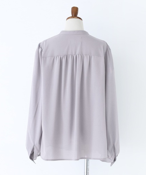 n'OrLABEL（ノアールレーベル）の「『ボウタイブラウス』（シャツ/ブラウス・レディース・ブラック/オフホワイト/グレー・1/2）」の11枚目の写真