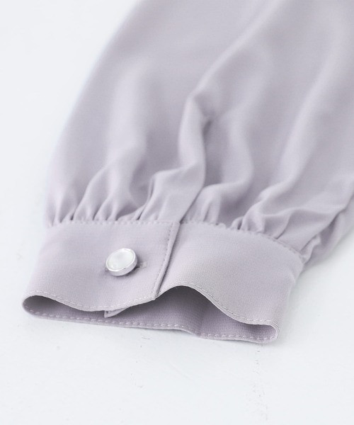 n'OrLABEL（ノアールレーベル）の「『ボウタイブラウス』（シャツ/ブラウス・レディース・ブラック/オフホワイト/グレー・1/2）」の7枚目の写真