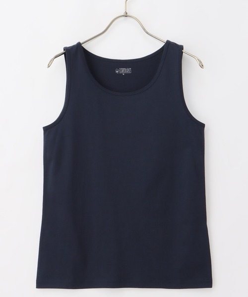 Honeys（ハニーズ）の「オーガニックタンクトップ（タンクトップ・レディース・グレー/ピンク/オフホワイト/ブラック/ベージュ/ミント/ネイビー/モカ/ブルーグリーン・LL/L/M/S）」の7枚目の写真