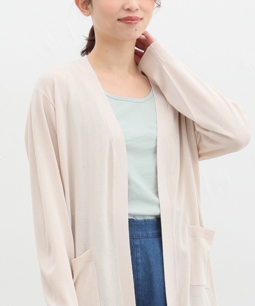 Honeys（ハニーズ）の「オーガニックタンクトップ（タンクトップ・レディース・グレー/ピンク/オフホワイト/ブラック/ベージュ/ミント/ネイビー/モカ/ブルーグリーン・LL/L/M/S）」の19枚目の写真