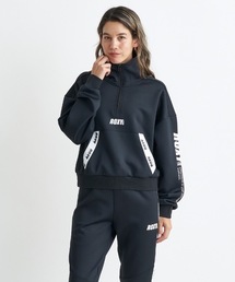 MY WAY STAND ZIP/ロキシー速乾UVカットリラックスフィットハーフZIPスタンドブルゾン