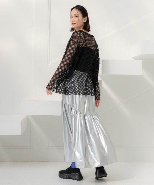 LAKOLE(ラコレ)の「アソートティアードスカート / 108150(スカート・レディース・ブラック/シルバー/オフホワイト/ブロンズ・SMALL/MEDIUM)」の21枚目の写真