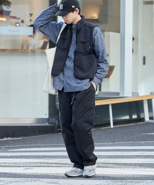 Franklin Climbing（フランクリンクライミング）の「【ESSENTIAL】アウトポケットナイロンベスト《撥水・通気性》（ベスト・メンズ・ホワイト系その他/ブラック・MEDIUM/LARGE/X-LARGE）」の11枚目の写真