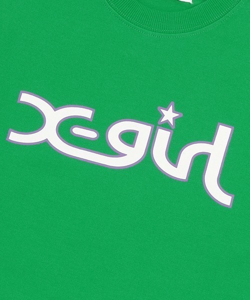 X-girl Stages（エックスガールステージス）の「ミルズロゴ長袖Tシャツ（その他・キッズ・ラベンダー/ピンク/グリーン/ブラック/オフホワイト・90cm/100cm/120cm/110cm/130cm/80ｃｍ/140cm）」の10枚目の写真