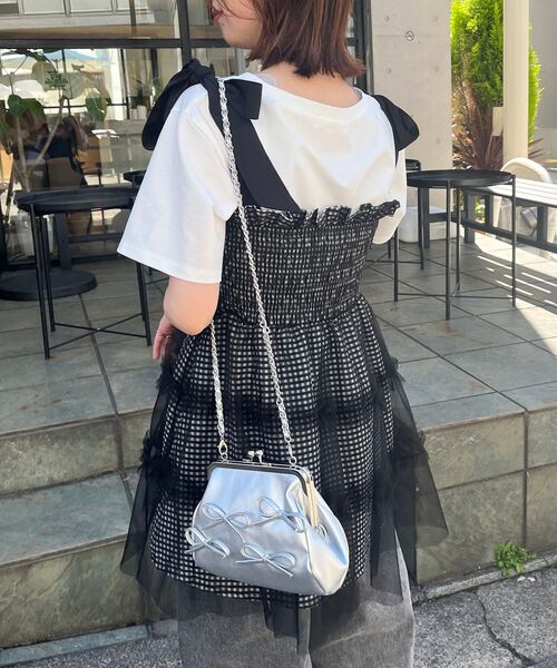 メゾンスペシャル　チュールリボンベスト　ビスチェ　美品 MAISON SPECIAL メゾンスペシャル チュールオーガンジーベスト