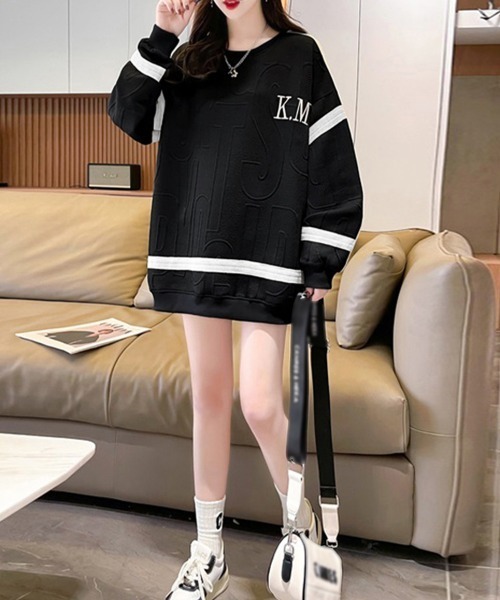 Miniministore（ミニミニストア）の「トレーナーレディース 春秋スウェット長袖（パーカー・レディース・ホワイト/ブラック/グレー・FREE）」の6枚目の写真