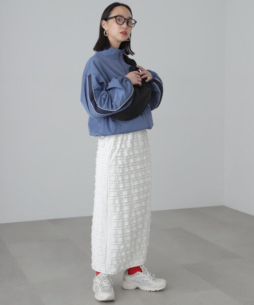 FREE'S MART(フリーズマート)の「カットフリルティアードナロースカート(スカート・レディース・ブラック/ホワイト・MEDIUM/SMALL)」の22枚目の写真