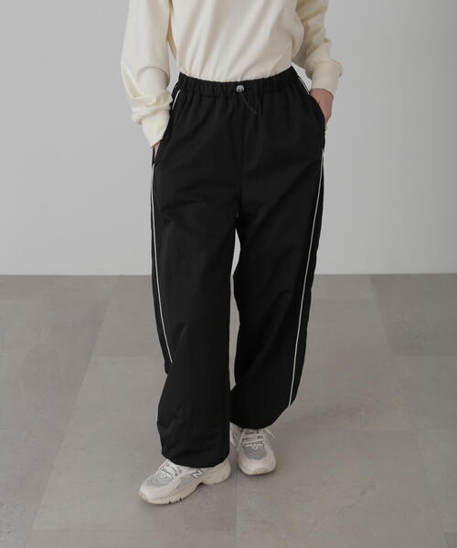 FREE'S MART（フリーズマート）の「サイドラインドロストパンツ（その他パンツ・レディース・ホワイト/ブラック・FREE）」の10枚目の写真