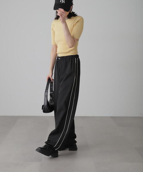FREE'S MART（フリーズマート）の「サイドラインドロストパンツ（その他パンツ・レディース・ホワイト/ブラック・FREE）」の20枚目の写真