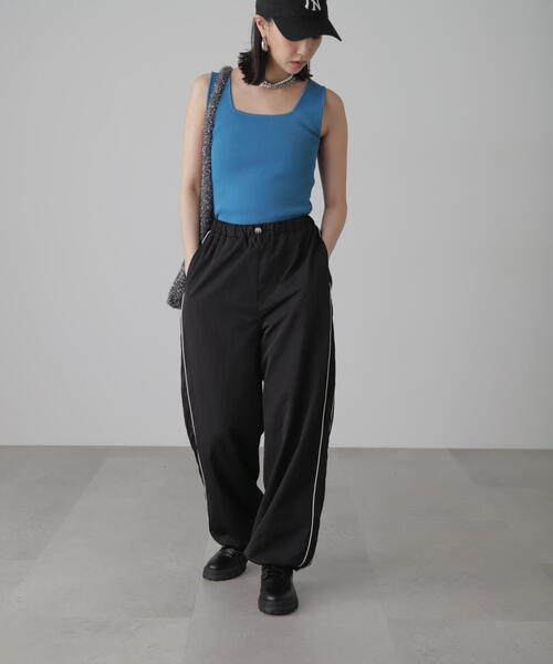 FREE'S MART（フリーズマート）の「サイドラインドロストパンツ（その他パンツ・レディース・ホワイト/ブラック・FREE）」の21枚目の写真