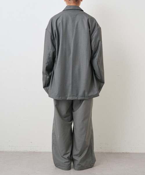 CIAOPANIC TYPY（チャオパニックティピー）の「【ユニセックス】ルーズシルエットダブルテーラードジャケット（テーラードジャケット・メンズ・ブラック/グレー・MEDIUM/LARGE）」の12枚目の写真