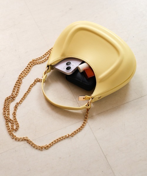 Bab（バブ）の「ラウンドショルダーバッグ（ショルダーバッグ・レディース・イエロー/オフホワイト/ブラック・ONESIZE）」の11枚目の写真