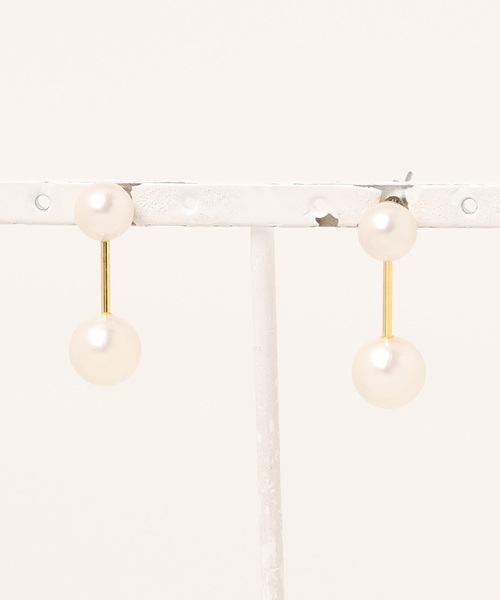 SALON（サロン）の「【ニッケルフリー】 ボールピアス 日本製（ピアス（両耳用）・レディース・シルバー/ホワイト/ゴールド・FREE）」の2枚目の写真