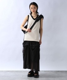 JEANASIS（ジーナシス）の「バイカラーVネック NS/ 115456（Tシャツ