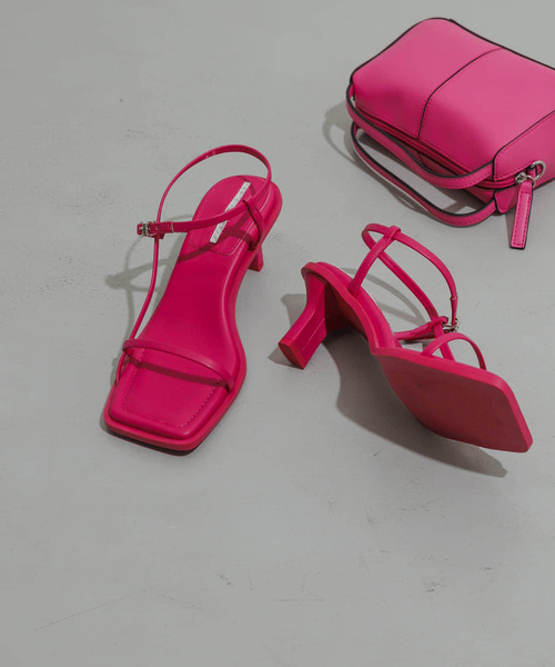 SENSE OF PLACE by URBAN RESEARCH（センスオブプレイスバイアーバンリサーチ）の「ワイドスクエアストラップサンダル（サンダル・レディース・ホワイト/ピンク/ブラック/ライトブルー・SMALL/MEDIUM/LARGE）」の12枚目の写真