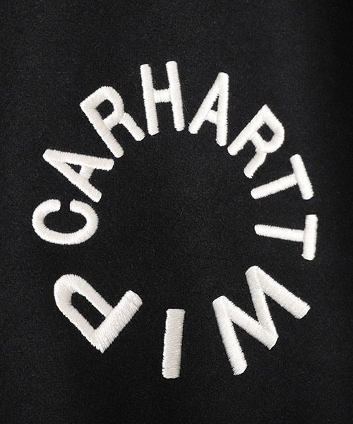 Carhartt WIP（カーハートダブリューアイピー）の「Carhartt WIP / カーハート ワークインプログレス：WORK VARSITY BOMBER：I032435[WAX]（ミリタリージャケット・メンズ・ブラック・L）」の10枚目の写真