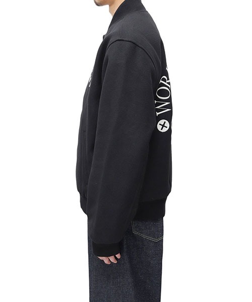 Carhartt WIP（カーハートダブリューアイピー）の「Carhartt WIP / カーハート ワークインプログレス：WORK VARSITY BOMBER：I032435[WAX]（ミリタリージャケット・メンズ・ブラック・L）」の7枚目の写真