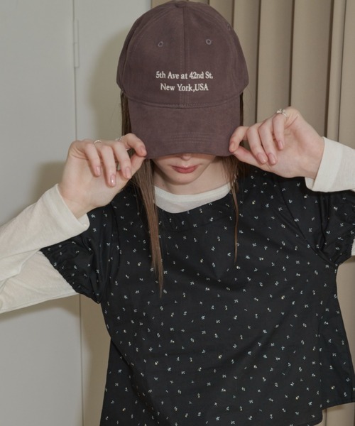 GIUNON（ジウノン）の「embroidery cap / エンブロイダリーキャップ（キャップ・レディース・ブラウン・FREE）」の13枚目の写真