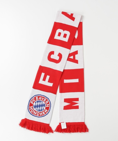 【FC バイエルン ミュンヘン サッカーマフラー 海外 サッカーマフラーニット】 FCバイエルン・ミュンヘンニットマフラー （FOOTBALL GOODS