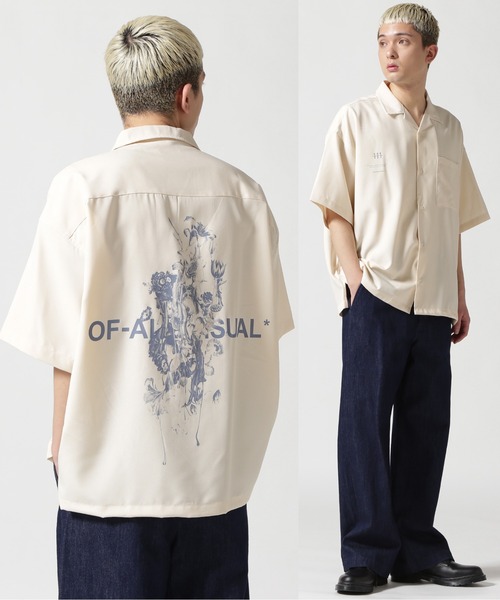 A4A(エーフォーエー)の「【WEB&DEPOT限定】/A4A/エーフォーエー/PAINT s/s SHIRTS(シャツ/ブラウス・メンズ・ブラック/ホワイト/ベージュ・L/M)」の3枚目の写真