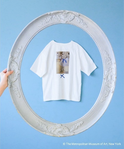 idem（イデム）の「master artist's girls T shirt/アートプリントTシャツ【idem × MET】（Tシャツ/カットソー・レディース・ブルー/ピンク・FREE）」の2枚目の写真