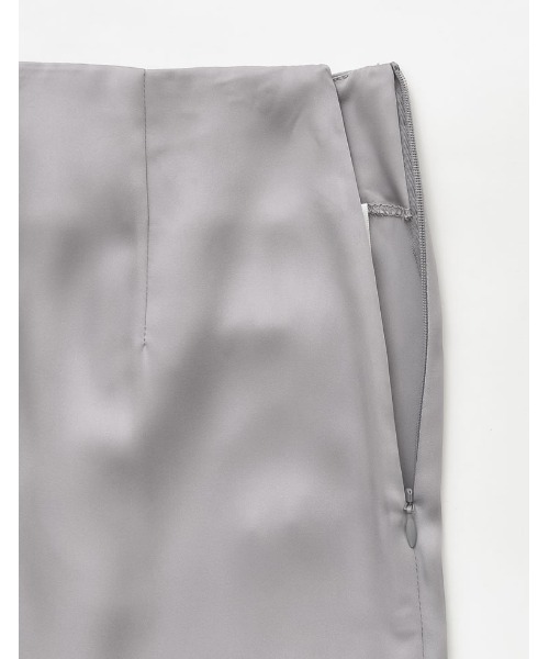 Re:EDIT（リエディ）の「[オケージョン セレモニー][低身長サイズ有]無地orドット柄サテンナロースカート（スカート・レディース・モカ/グレー/ブラック/アイボリー/ブラウン/ブラック系その他/ホワイト系その他・SHORT/MEDIUM/LARGE）」の11枚目の写真