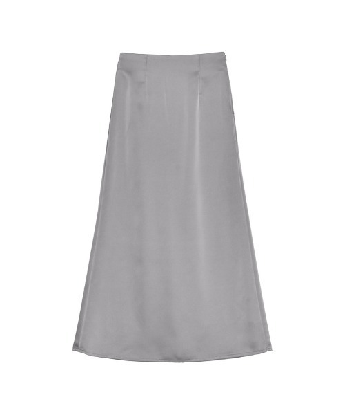 Re:EDIT（リエディ）の「[オケージョン セレモニー][低身長サイズ有]無地orドット柄サテンナロースカート（スカート・レディース・モカ/グレー/ブラック/アイボリー/ブラウン/ブラック系その他/ホワイト系その他・SHORT/MEDIUM/LARGE）」の8枚目の写真