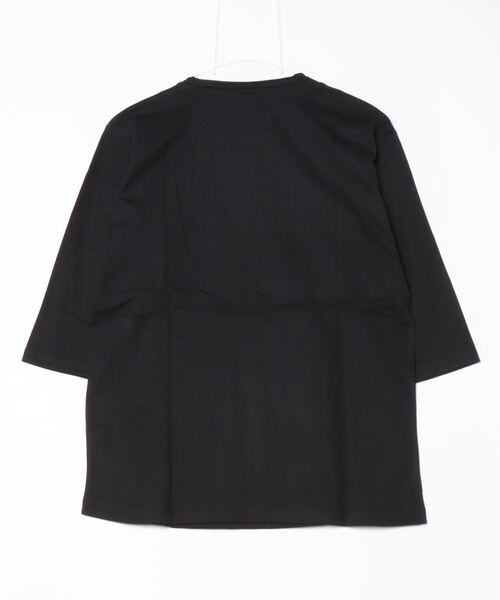 FUNALIVE(ファンアライブ)の「Twin roll neck 3/4 length T-shirt / ツインロールネック7分丈Tシャツ unisex(Tシャツ/カットソー・レディース・カーキ/ピンク/ネイビー/ブラウン/レッド/ブラック/ホワイト/アッシュグレー/エメラルド/杢グレー/ロイヤルブルー/チャコール/ネイビー系/ワイン・S)」の15枚目の写真