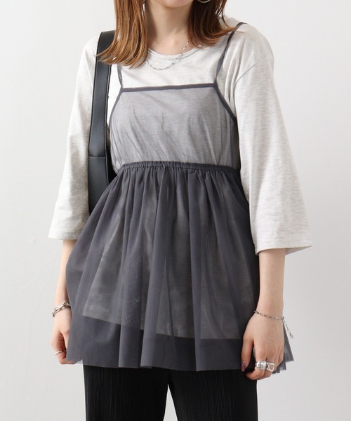 FUNALIVE(ファンアライブ)の「Twin roll neck 3/4 length T-shirt / ツインロールネック7分丈Tシャツ unisex(Tシャツ/カットソー・レディース・カーキ/ピンク/ネイビー/ブラウン/レッド/ブラック/ホワイト/アッシュグレー/エメラルド/杢グレー/ロイヤルブルー/チャコール/ネイビー系/ワイン・S)」の16枚目の写真
