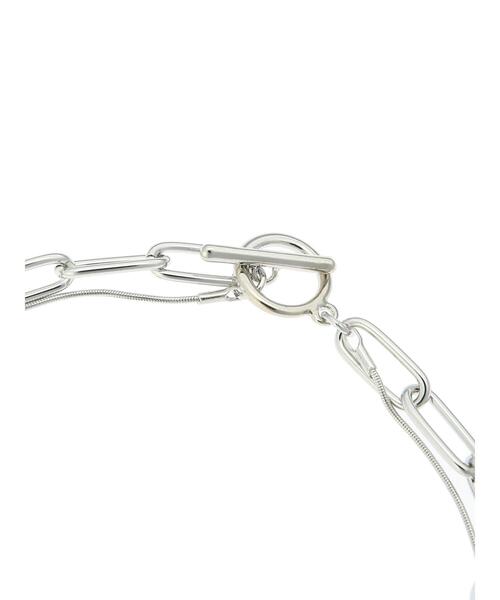 Te chichi（テチチ）の「ツインポイントチェーンネックレス（ネックレス・レディース・ゴールド/シルバー・F）」の6枚目の写真