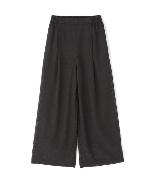 N.(N. Natural Beauty Basic)(エヌエヌナチュラルビューティーベーシック)の「◆シアージャガードイージーパンツ(スラックス・レディース・ブラック/オフホワイト・MEDIUM)」の6枚目の写真