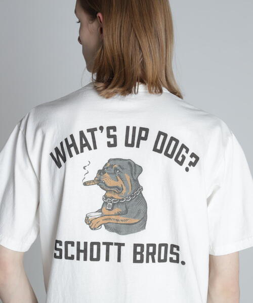 schott（ショット）の「Schott/ショット/SS T-SHIRT CHILL ROTTWEILER