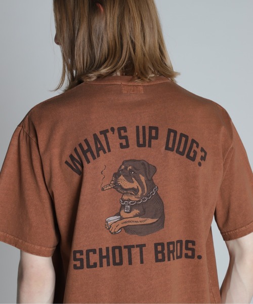 Schott/ショット/SS T-SHIRT CHILL ROTTWEILER/チルロットワイラー Tシャツ（Tシャツ/カットソー）｜schott（ショット）