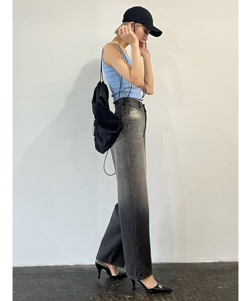 EMODA（エモダ）の「ナイロンドローストリングバッグ（バックパック/リュック・レディース・グレー/ブラック/アイボリー・FREE）」の11枚目の写真