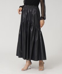 ◆ワックスティアードスカート