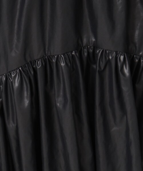 GALLEST（ギャレスト）の「◆ワックスティアードスカート（スカート・レディース・ブラック/カーキ/パープル・36/38/40）」の9枚目の写真