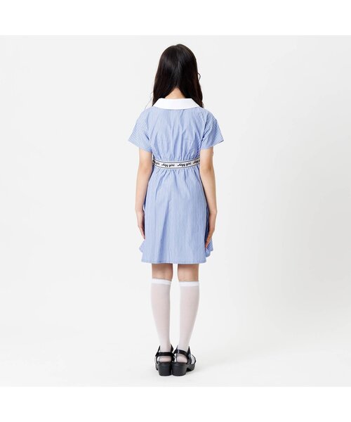 algy（アルジー）の「ロゴゴムシャツワンピ（ワンピース・キッズ・ベージュ/ラベンダー/サックスブルー・XXX-SMALL/XX-SMALL/X-SMALL/MEDIUM/SMALL）」の5枚目の写真