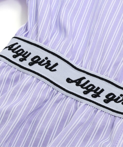 algy（アルジー）の「ロゴゴムシャツワンピ（ワンピース・キッズ・ベージュ/ラベンダー/サックスブルー・XXX-SMALL/XX-SMALL/X-SMALL/MEDIUM/SMALL）」の7枚目の写真