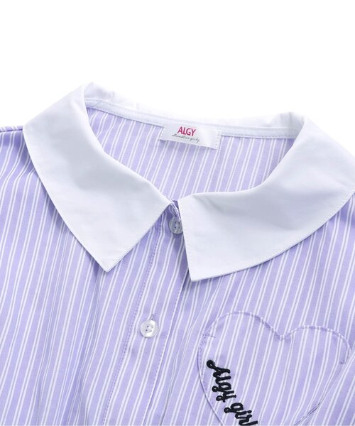 algy（アルジー）の「ロゴゴムシャツワンピ（ワンピース・キッズ・ベージュ/ラベンダー/サックスブルー・XXX-SMALL/XX-SMALL/X-SMALL/MEDIUM/SMALL）」の14枚目の写真