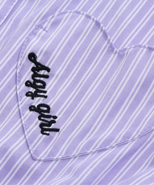 algy（アルジー）の「ロゴゴムシャツワンピ（ワンピース・キッズ・ベージュ/ラベンダー/サックスブルー・XXX-SMALL/XX-SMALL/X-SMALL/MEDIUM/SMALL）」の16枚目の写真
